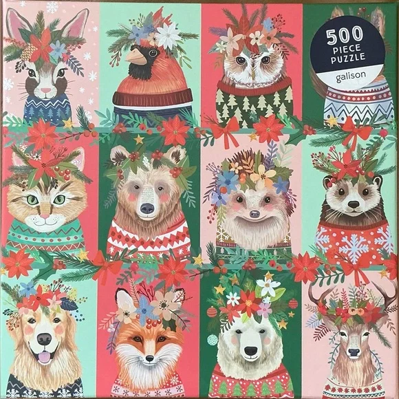 Galison “Furry and Bright” 500 piece puzzle - Picture 1 of 3